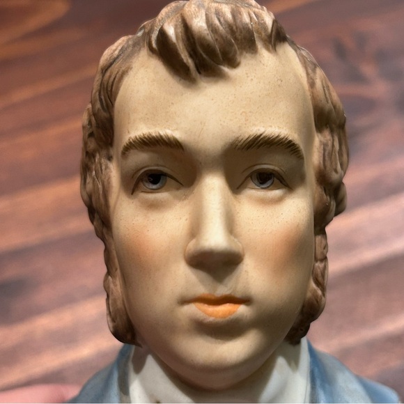 Vintage Lefton China Hand Painted Chopin Bust  KW1166 Composer 6” Tall - Picture 5 of 16